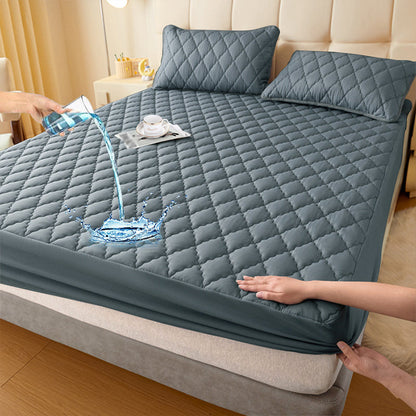 🛌✨ ZEITLICH BEGRENZT – 50% RABATT! Wasserdichte Wattierte Matratzenauflage & Kissenbezüge Set – Atmungsaktiv, pflegeleicht & allergenarm 💦