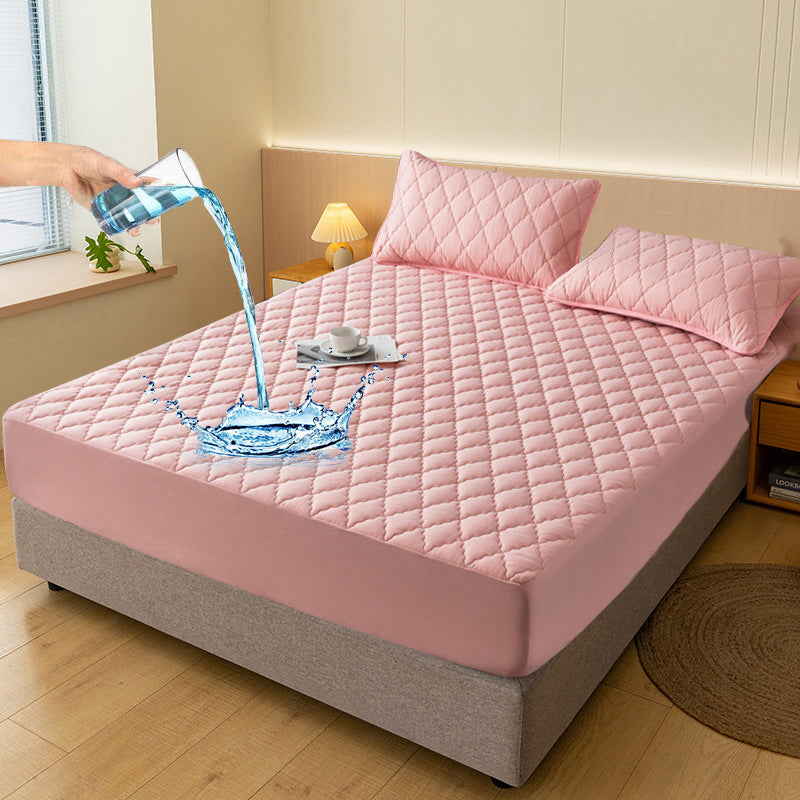 🛌✨ ZEITLICH BEGRENZT – 50% RABATT! Wasserdichte Wattierte Matratzenauflage & Kissenbezüge Set – Atmungsaktiv, pflegeleicht & allergenarm 💦