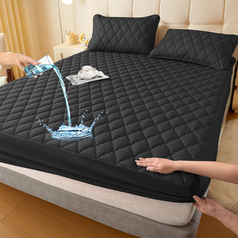 🛌✨ ZEITLICH BEGRENZT – 50% RABATT! Wasserdichte Wattierte Matratzenauflage & Kissenbezüge Set – Atmungsaktiv, pflegeleicht & allergenarm 💦