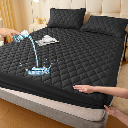 🛌✨ ZEITLICH BEGRENZT – 50% RABATT! Wasserdichte Wattierte Matratzenauflage & Kissenbezüge Set – Atmungsaktiv, pflegeleicht & allergenarm 💦