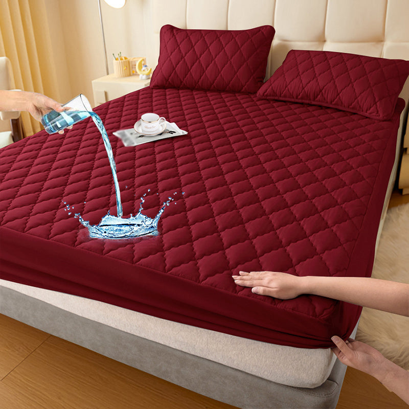 🛌✨ ZEITLICH BEGRENZT – 50% RABATT! Wasserdichte Wattierte Matratzenauflage & Kissenbezüge Set – Atmungsaktiv, pflegeleicht & allergenarm 💦