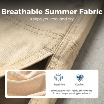 Herren Cargo-Shorts | Verstellbarer Kordelzug & Multi-Taschen | Leicht & Atmungsaktiv für Sommer