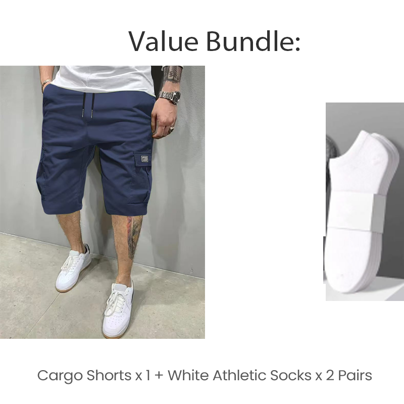 Leichte Cargoshorts – Atmungsaktives Material, knielang. Sichere Taschen für Handy und Schlüssel. Bequem den ganzen Tag. ✅☀️