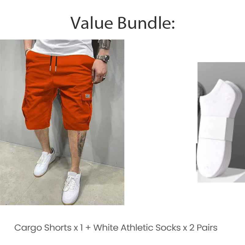 Leichte Cargoshorts – Atmungsaktives Material, knielang. Sichere Taschen für Handy und Schlüssel. Bequem den ganzen Tag. ✅☀️