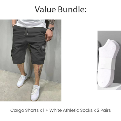 Leichte Cargoshorts – Atmungsaktives Material, knielang. Sichere Taschen für Handy und Schlüssel. Bequem den ganzen Tag. ✅☀️