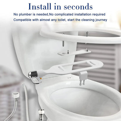 🚽 60% RABATT! 🚿 Nichtelektrischer Bidet-Aufsatz mit Doppeldüse – Hygienische Selbstreinigung, Einfache Installation & Wasserdruck-Kontrolle ✨