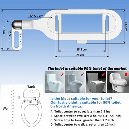 🚽 60% RABATT! 🚿 Nichtelektrischer Bidet-Aufsatz mit Doppeldüse – Hygienische Selbstreinigung, Einfache Installation & Wasserdruck-Kontrolle ✨