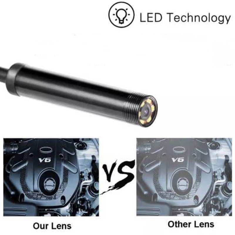 Wasserdichte USB-Endoskopkamera mit LED – IP67 | 5.5mm/7mm | 1-10m