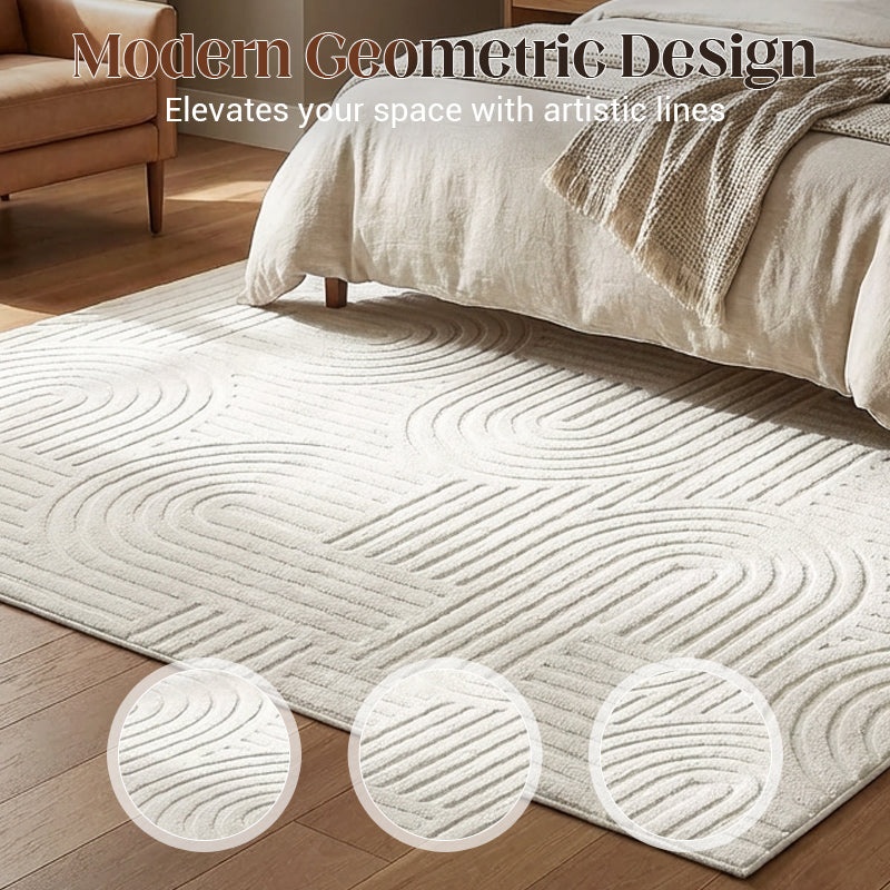 🛍️ 🏠 Kristallflor-Teppich mit minimalistischem Linien-Design – Weich wie Kaschmir, vielseitig & elegant – Ideal für Flur, Wohnzimmer & Schlafzimmer ✨