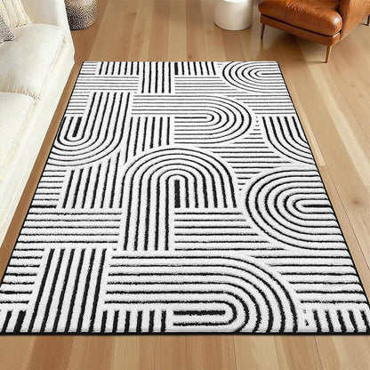 🛍️ 🏠 Kristallflor-Teppich mit minimalistischem Linien-Design – Weich wie Kaschmir, vielseitig & elegant – Ideal für Flur, Wohnzimmer & Schlafzimmer ✨