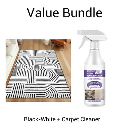 🛍️ 🏠 Kristallflor-Teppich mit minimalistischem Linien-Design – Weich wie Kaschmir, vielseitig & elegant – Ideal für Flur, Wohnzimmer & Schlafzimmer ✨