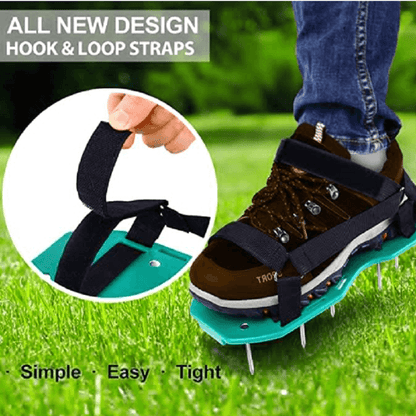 📢📢50 % Rabatt!! ⏰Rasenbelüftung Schuhe – 4,2 cm Erdnägel für Gartenpflege, Epoxidboden Spikes