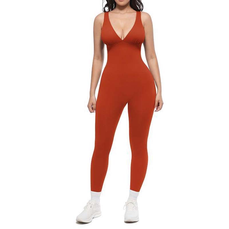🥳HEISSER SALE 2026🥳💞50.000+ VERKAUFT!👵❤️ 50 % RABATT! Hochelastischer Overall mit V-Ausschnitt für Fitness und Yoga