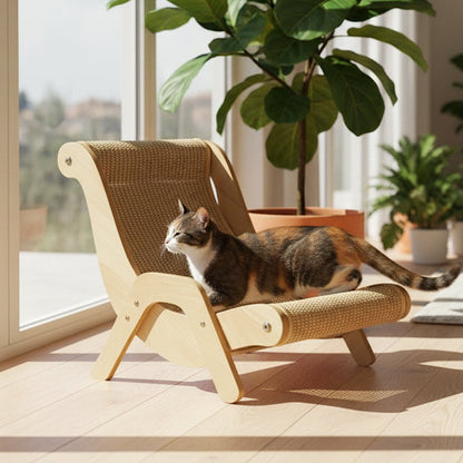 🐱 ✨ 2-in-1-Kratzbaum aus Sisal – Neuheit 2026 – Platzsparend, Langlebig & Perfekt zum Krallenwetzen 🏠