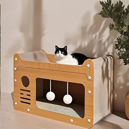 🐱 ✨ 2-in-1-Kratzbaum aus Sisal – Neuheit 2026 – Platzsparend, Langlebig & Perfekt zum Krallenwetzen 🏠