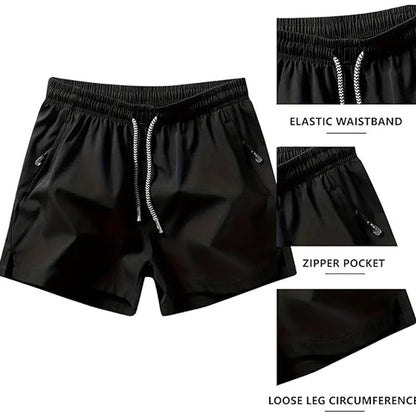 💎 50% RABATT! 💎 Schnelltrocknende Herren-Sportshorts – Reißverschlusstaschen, Verstellbarer Bund & Cool-Touch-Material 🏃‍♂️✨