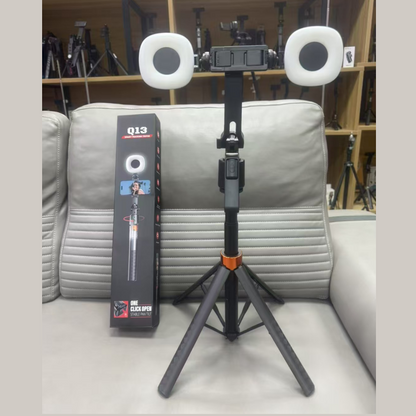 🤖✨ 50 % Rabatt – KI-Stabilisator mit Dual-Aufhelllicht | Automatische Gesichts-/Motivverfolgung, flüssige Stabilisierung, ideal für Live-Streaming und Vlogging 📱🎥