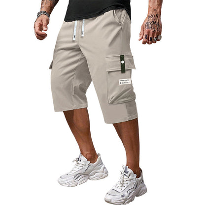 ✨🔥Lässige 3/4-Cargo-Hose für Herren mit Kordelzug🩳