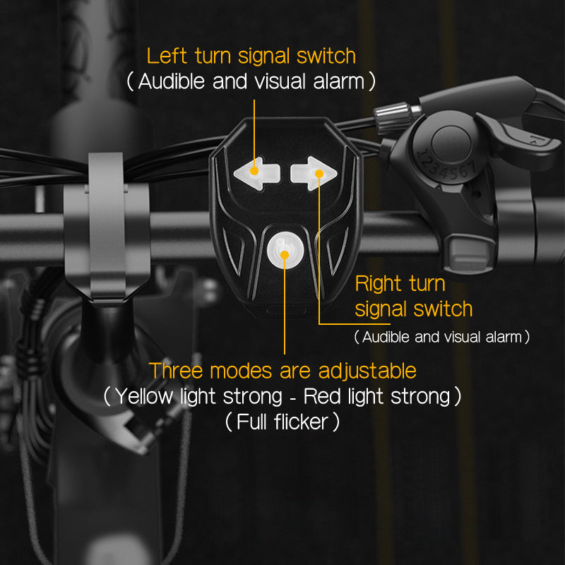 Fahrrad Rücklicht mit Blinker – USB Aufladbar, Kabellose Fernbedienung🚴‍♂️🔴