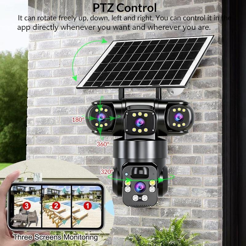 🥳HEISSER SALE 2026🥳💞50.000+ VERKAUFT!👵❤️  Solarbetriebene Mehrwinkel-Überwachungskamera