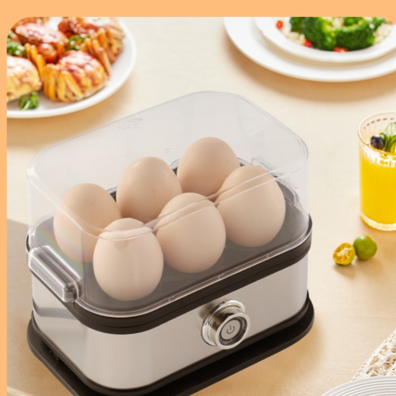 🥚 🍳 Multifunktionaler Eierdampfer mit transparentem Deckel – Kochen, Pochieren oder Omelett, automatische Abschaltung und kompaktes Design ✨