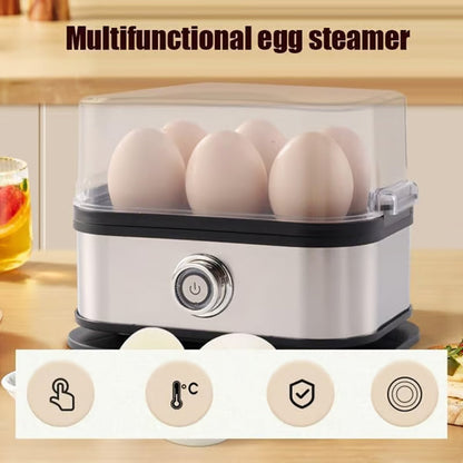 🥚 🍳 Multifunktionaler Eierdampfer mit transparentem Deckel – Kochen, Pochieren oder Omelett, automatische Abschaltung und kompaktes Design ✨