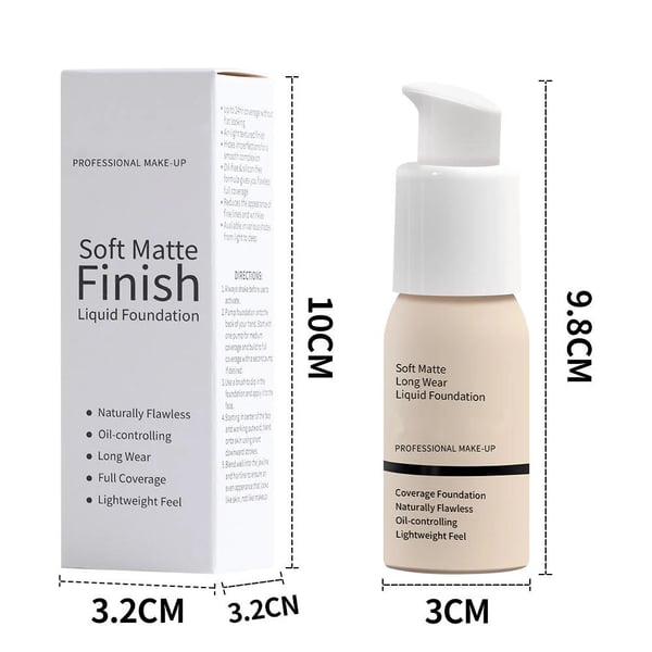 🌹Kaufen Sie 2 und erhalten Sie 1 gratis – 🔥Soft Matte Liquid Foundation
