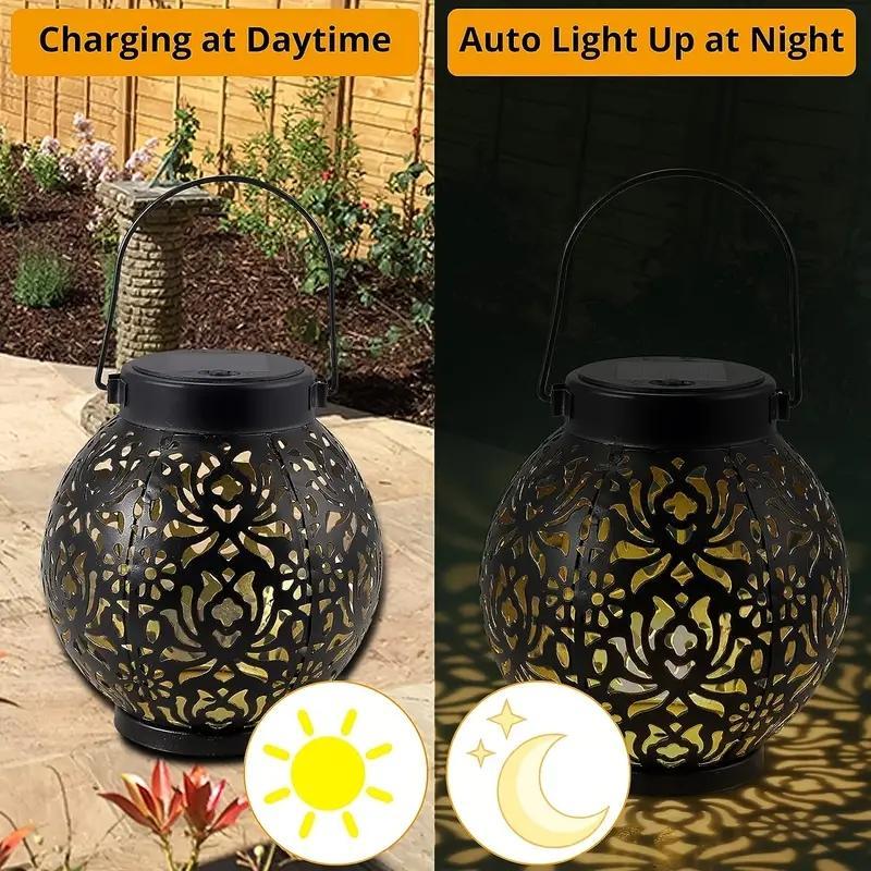💎 -50% SOLAR-HÄNGELATERNE MIT BLUMENMUSTER! 💎 IP55 Wasserdicht, Auto-On/Off & Wunderschöne Schattenwürfe für Garten & Terrasse