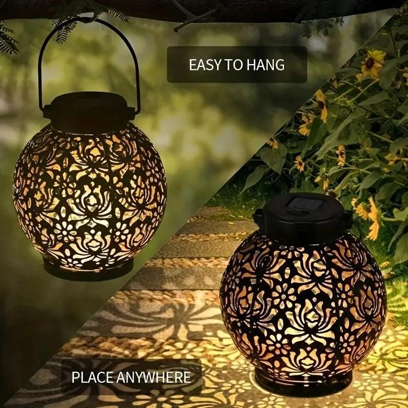 💎 -50% SOLAR-HÄNGELATERNE MIT BLUMENMUSTER! 💎 IP55 Wasserdicht, Auto-On/Off & Wunderschöne Schattenwürfe für Garten & Terrasse