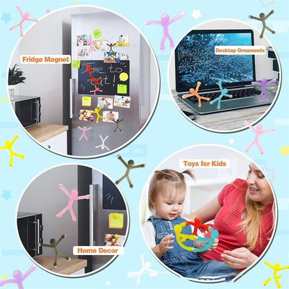 ✨ Magnetische Puppen – Flexible Stressabbau-Magnete, perfekt für Zuhause und Büro! ✨
