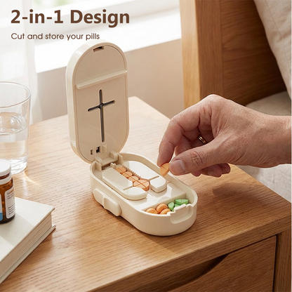 2-in-1 Tablettenteiler und Aufbewahrungsetui