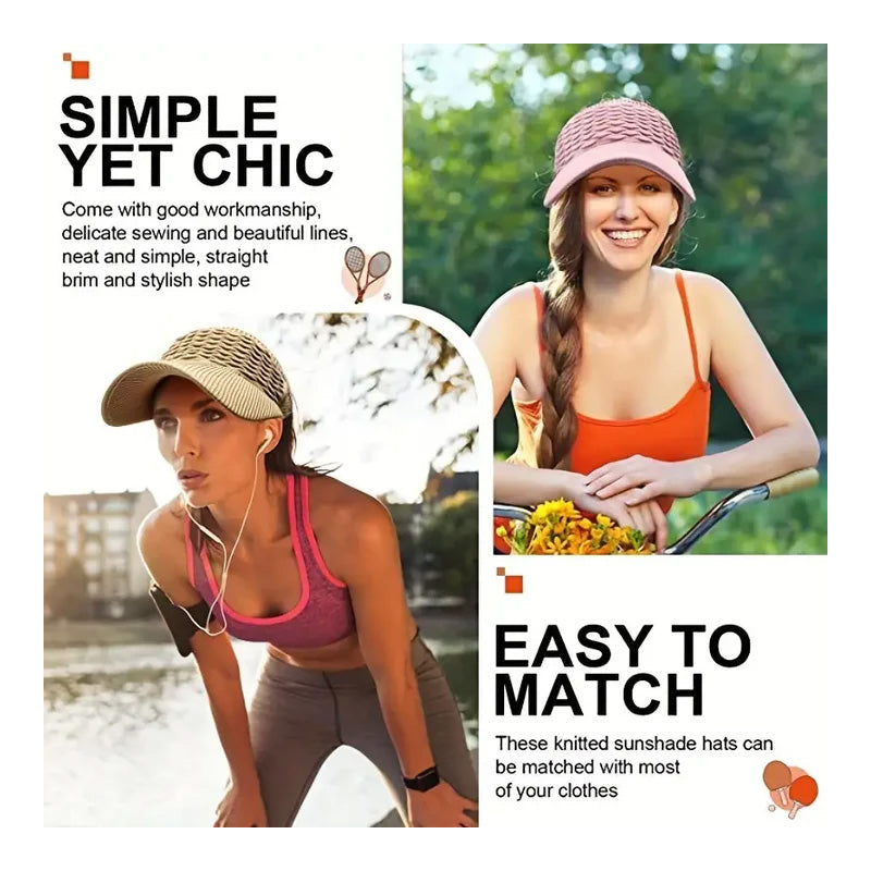 🧢☀️ Blitzangebot: 50 % Rabatt! Atmungsaktive Damen-Mesh-Kappe mit Schirm – Breiter 10-cm-Schirm, UV-Schutz, 6 Farben, Leichtgewicht (80 g), Tennis, Strand, Sport ✨
