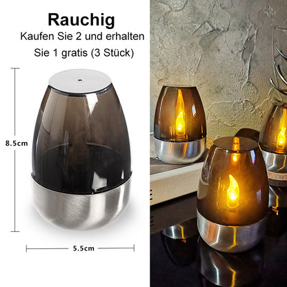 🕯️🌞 Solar-Kerzenlicht für draußen – Wetterfest, stimmungsvolles Garten- & Terrassenlicht