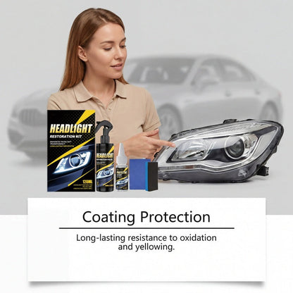 🚗💡Premium Scheinwerfer Reparatur Set – Politur & Versiegelung in 1 Set für langanhaltende Klarheit 👉✨