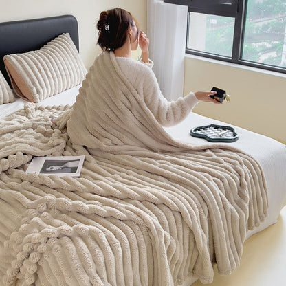 🛋️ 50% RABATT! 🛏️Dicke Plüschdecke mit Kaninchenmotiv und Milchvelours-Bezug🫧Kuscheln Sie sich in ultimativen Komfort🫧