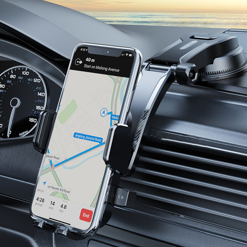 Multifunktionaler Handyhalter fürs Auto mit Saugnapf