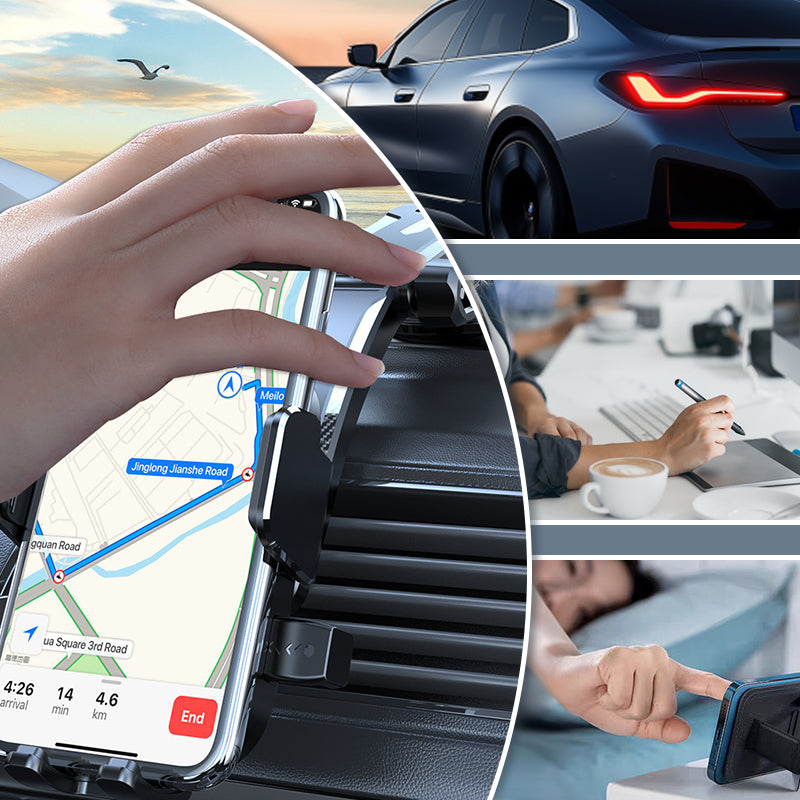 Multifunktionaler Handyhalter fürs Auto mit Saugnapf
