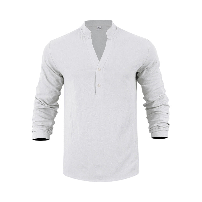 Lässiges Henley-T-Shirt für Herren