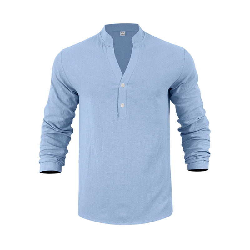 Lässiges Henley-T-Shirt für Herren