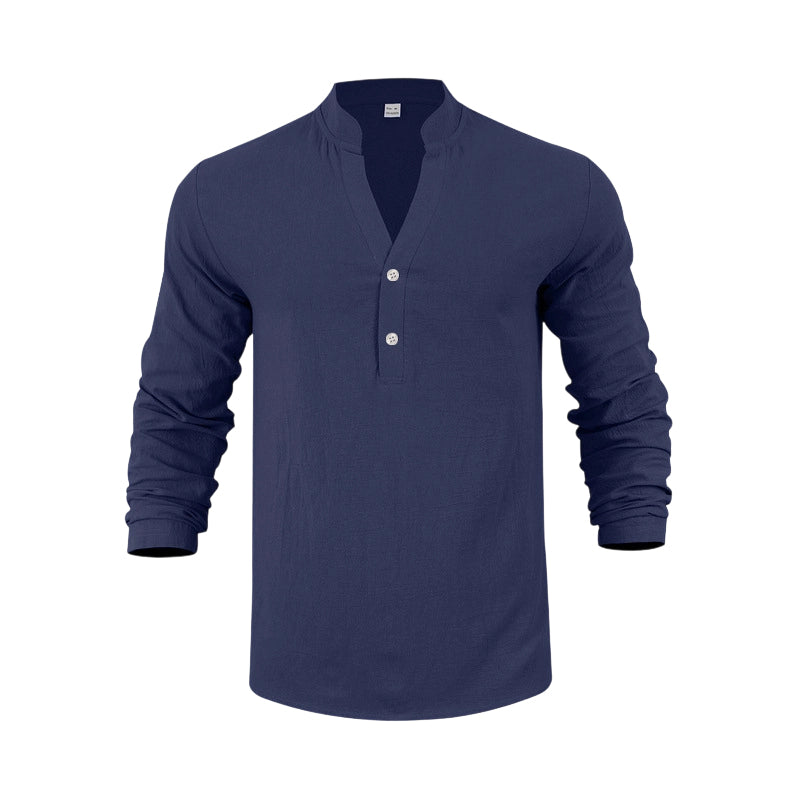 Lässiges Henley-T-Shirt für Herren