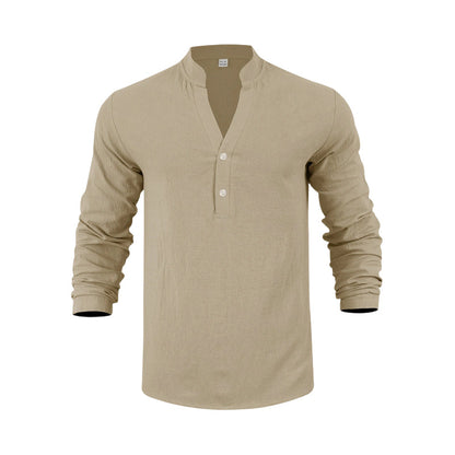 Lässiges Henley-T-Shirt für Herren