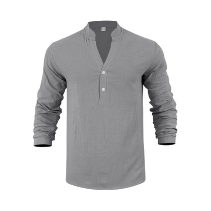 Lässiges Henley-T-Shirt für Herren