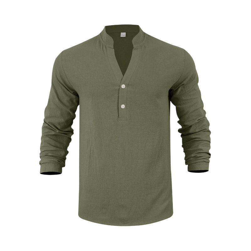Lässiges Henley-T-Shirt für Herren