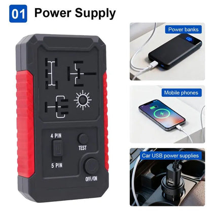 🔥Solange der Vorrat reicht 50 % Rabatt!🎉USB-C Kfz-Relaisprüfer für 4/5-polige Relais