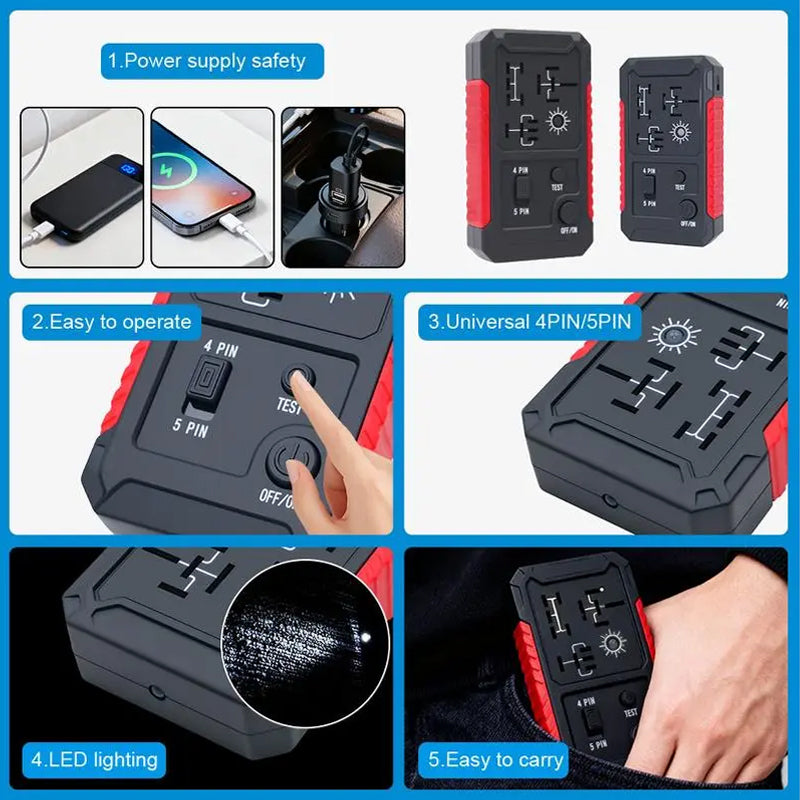 🔥Solange der Vorrat reicht 50 % Rabatt!🎉USB-C Kfz-Relaisprüfer für 4/5-polige Relais
