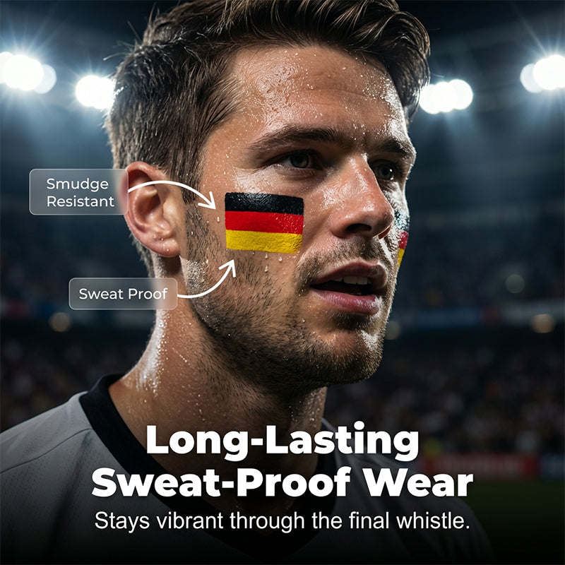 🔥🔥Gesichtsmalstift mit Nationalflagge für Sportfans🏆🏆