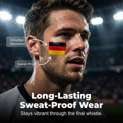 🔥🔥Gesichtsmalstift mit Nationalflagge für Sportfans🏆🏆