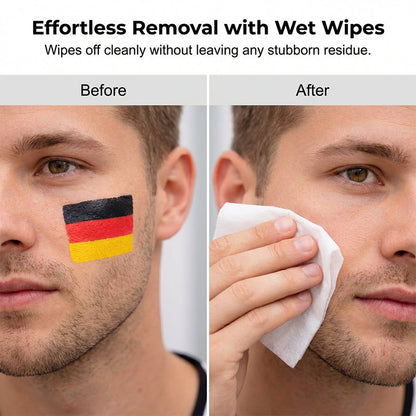 🔥🔥Gesichtsmalstift mit Nationalflagge für Sportfans🏆🏆