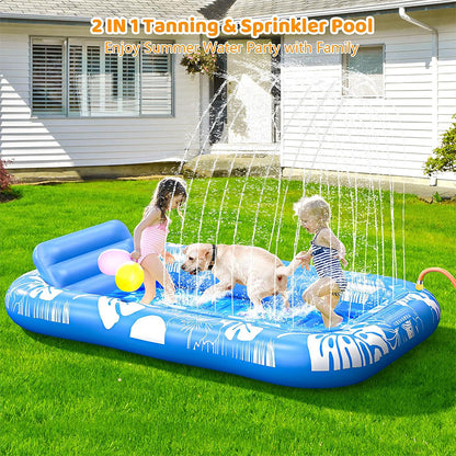 🏊 50% RABATT! 🥳 Aufblasbare Bräu-Liege – Automatische Sprühkühlung & abnehmbares Kissen – Getränkehalter & Sicherheitsgriffe – perfekt für Garten, Pool oder Strand – ideal für zwei Erwachsene 💦