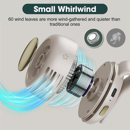 🌀 50% RABATT! ❄️ 360° drehbarer tragbarer Mini-Clip-Ventilator – Starker Luftstrom, wiederaufladbar & perfekt für Kinderwagen, Schreibtisch oder Reisen – leise & freihändig 💨